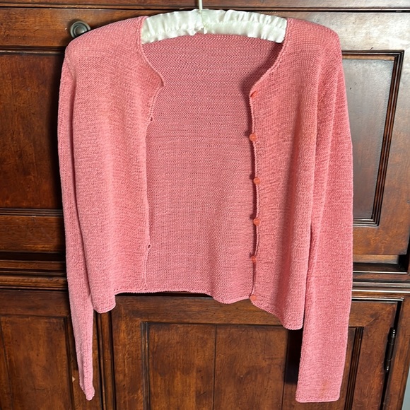 Finishing Touches A Pretty Silk Over the Shoulder Sweater - Picture 5 of 7